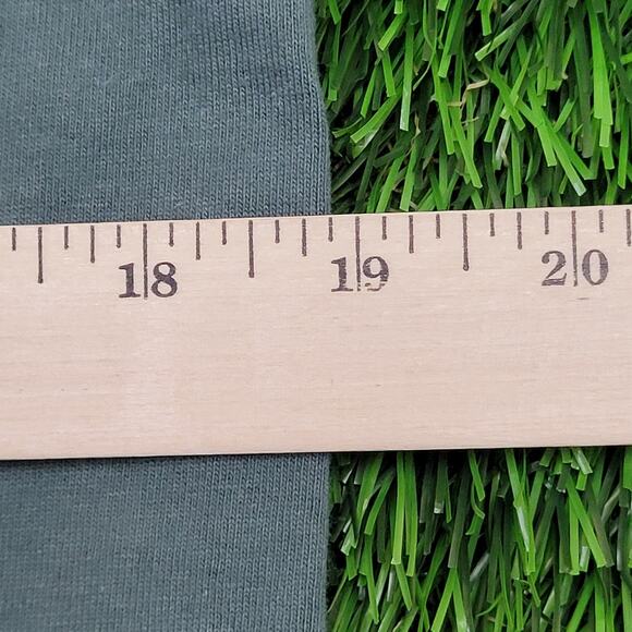 Vintage 90s Native-American Indian Wolf Shirt Medium 19x26 Green - Picture 12 of 13